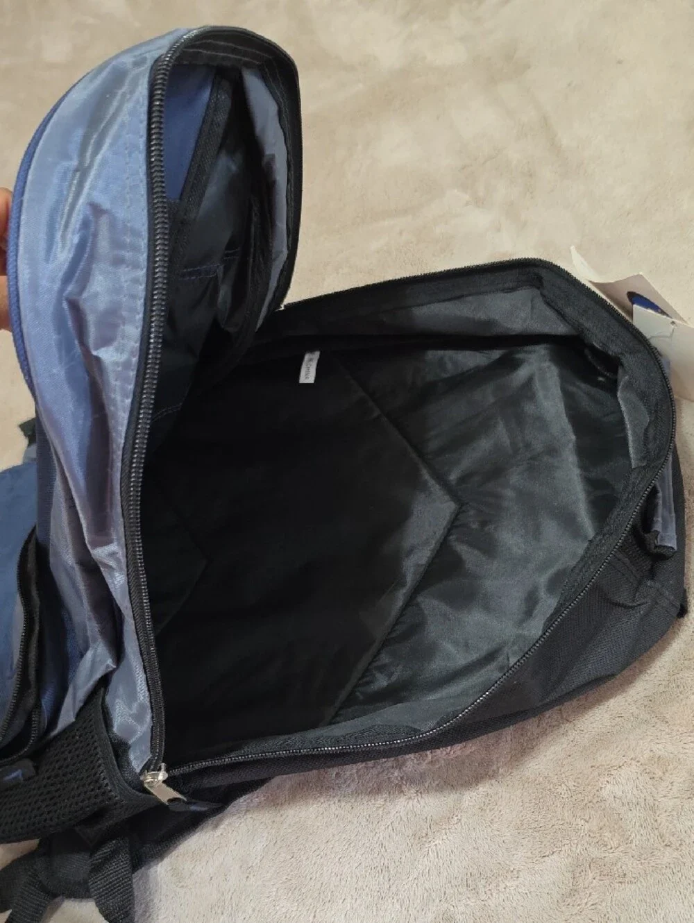 Navy and Gray Backpack - Everyday Travel Bag